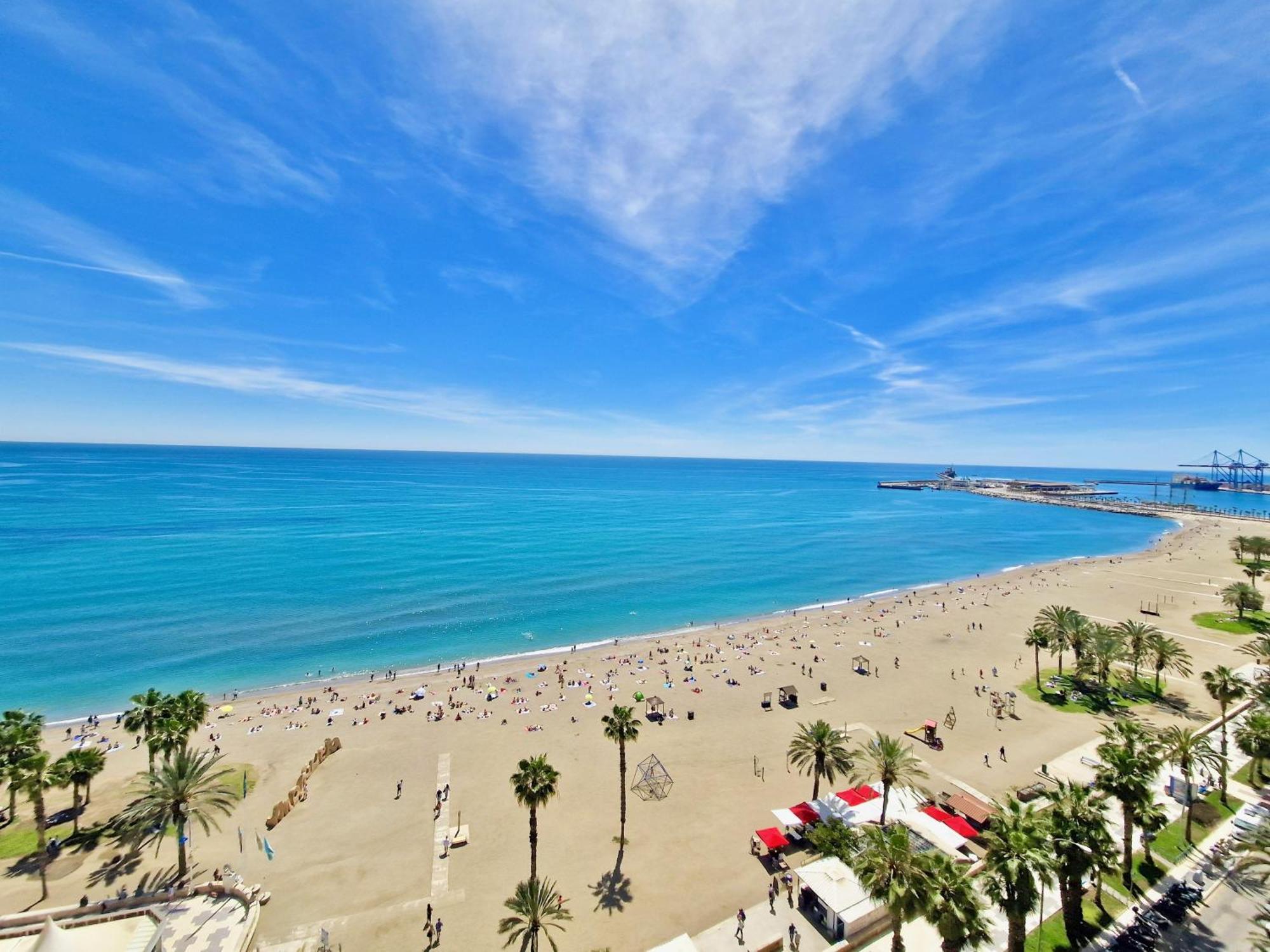 Sr Malagueta Beach Front Wonderful Sea View Málaga Eksteriør bilde